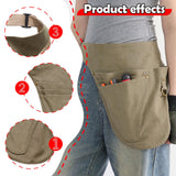 Maxbell Tool Belt Wear Resistant Portable Tool Pouch for Electrician Gardener Farmer Green