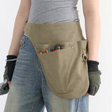 Maxbell Tool Belt Wear Resistant Portable Tool Pouch for Electrician Gardener Farmer Green