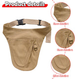 Maxbell Tool Belt Wear Resistant Portable Tool Pouch for Electrician Gardener Farmer Khaki