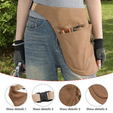 Maxbell Tool Belt Wear Resistant Portable Tool Pouch for Electrician Gardener Farmer Camel