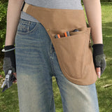Maxbell Tool Belt Wear Resistant Portable Tool Pouch for Electrician Gardener Farmer Camel