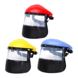 Maxbell Face Shield Sturdy Good Ventilation Mask for Gardening Yard Work Woodworking Red