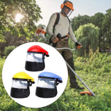 Maxbell Face Shield Sturdy Good Ventilation Mask for Gardening Yard Work Woodworking Red