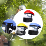 Maxbell Face Shield Sturdy Good Ventilation Mask for Gardening Yard Work Woodworking Red