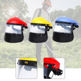 Maxbell Face Shield Sturdy Good Ventilation Mask for Gardening Yard Work Woodworking Red