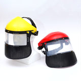 Maxbell Face Shield Sturdy Good Ventilation Mask for Gardening Yard Work Woodworking Red