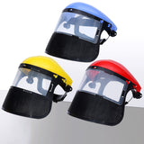 Maxbell Face Shield Sturdy Good Ventilation Mask for Gardening Yard Work Woodworking Red