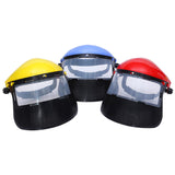 Maxbell Face Shield Sturdy Good Ventilation Mask for Gardening Yard Work Woodworking Red