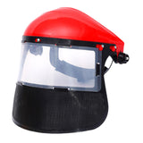 Maxbell Face Shield Sturdy Good Ventilation Mask for Gardening Yard Work Woodworking Red