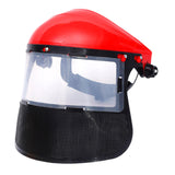 Maxbell Face Shield Sturdy Good Ventilation Mask for Gardening Yard Work Woodworking Red