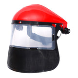 Maxbell Face Shield Sturdy Good Ventilation Mask for Gardening Yard Work Woodworking Red