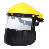Maxbell Face Shield Sturdy Good Ventilation Mask for Gardening Yard Work Woodworking Yellow