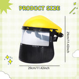 Maxbell Face Shield Sturdy Good Ventilation Mask for Gardening Yard Work Woodworking Yellow