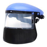 Maxbell Face Shield Sturdy Good Ventilation Mask for Gardening Yard Work Woodworking Blue