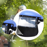 Maxbell Face Shield Sturdy Good Ventilation Mask for Gardening Yard Work Woodworking Blue