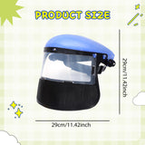 Maxbell Face Shield Sturdy Good Ventilation Mask for Gardening Yard Work Woodworking Blue