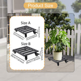 Maxbell Pot Caddy with Lockable Casters Plant Pot Mover for Garden Living Room Patio 23cm