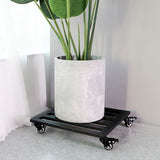 Maxbell Pot Caddy with Lockable Casters Plant Pot Mover for Garden Living Room Patio 23cm