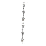 Maxbell Metal Drainage Chain Gutter Rainchains for Gutters Rainwater Catcher