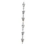 Maxbell Metal Drainage Chain Gutter Rainchains for Gutters Rainwater Catcher