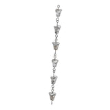 Maxbell Metal Drainage Chain Gutter Rainchains for Gutters Rainwater Catcher