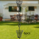 Maxbell Metal Drainage Chain Gutter Rainchains for Gutters Rainwater Catcher