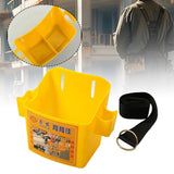 Maxbell Waist Tool Box Multifunctional with Belt for Carpenter Construction Site Men Yellow