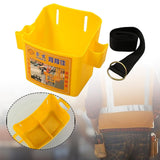 Maxbell Waist Tool Box Multifunctional with Belt for Carpenter Construction Site Men Yellow