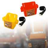 Maxbell Waist Tool Box Multifunctional with Belt for Carpenter Construction Site Men Yellow