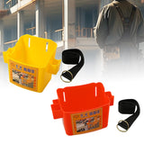Maxbell Waist Tool Box Multifunctional with Belt for Carpenter Construction Site Men Yellow