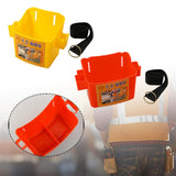 Maxbell Waist Tool Box Multifunctional with Belt for Carpenter Construction Site Men Yellow