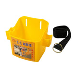 Maxbell Waist Tool Box Multifunctional with Belt for Carpenter Construction Site Men Yellow