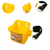 Maxbell Waist Tool Box Multifunctional with Belt for Carpenter Construction Site Men Yellow