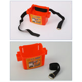 Maxbell Waist Tool Box Multifunctional with Belt for Carpenter Construction Site Men Red