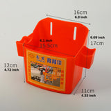 Maxbell Waist Tool Box Multifunctional with Belt for Carpenter Construction Site Men Red