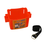 Maxbell Waist Tool Box Multifunctional with Belt for Carpenter Construction Site Men Red
