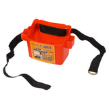 Maxbell Waist Tool Box Multifunctional with Belt for Carpenter Construction Site Men Red