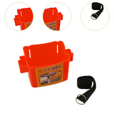 Maxbell Waist Tool Box Multifunctional with Belt for Carpenter Construction Site Men Red