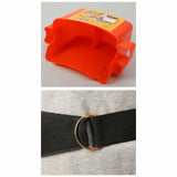Maxbell Waist Tool Box Multifunctional with Belt for Carpenter Construction Site Men Red