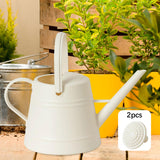 Maxbell 3.8L Watering Can Portable Decorative Comfortable Handle Practical Water Can white