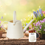 Maxbell 3.8L Watering Can Portable Decorative Comfortable Handle Practical Water Can white