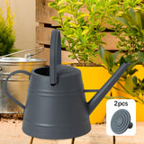 Maxbell 3.8L Watering Can Portable Decorative Comfortable Handle Practical Water Can dark gray