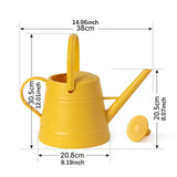 Maxbell 3.8L Watering Can Portable Decorative Comfortable Handle Practical Water Can yellow