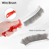 Maxbell Chipping Hammer and Wire Brush Portable Professional Slag Hammer Welder Gift