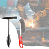 Maxbell Chipping Hammer and Wire Brush Portable Professional Slag Hammer Welder Gift