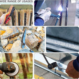 Maxbell Chipping Hammer and Wire Brush Portable Professional Slag Hammer Welder Gift