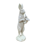 Maxbell Rabbit Garden Statue Sculpture Cute Resin Ornament for Lawn Balcony Backyard Style A