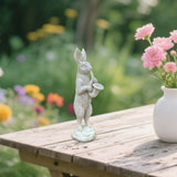 Maxbell Rabbit Garden Statue Sculpture Cute Resin Ornament for Lawn Balcony Backyard Style A
