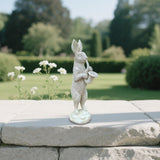 Maxbell Rabbit Garden Statue Sculpture Cute Resin Ornament for Lawn Balcony Backyard Style A