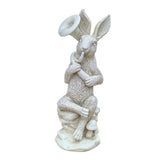 Maxbell Rabbit Garden Statue Sculpture Cute Resin Ornament for Lawn Balcony Backyard Style C